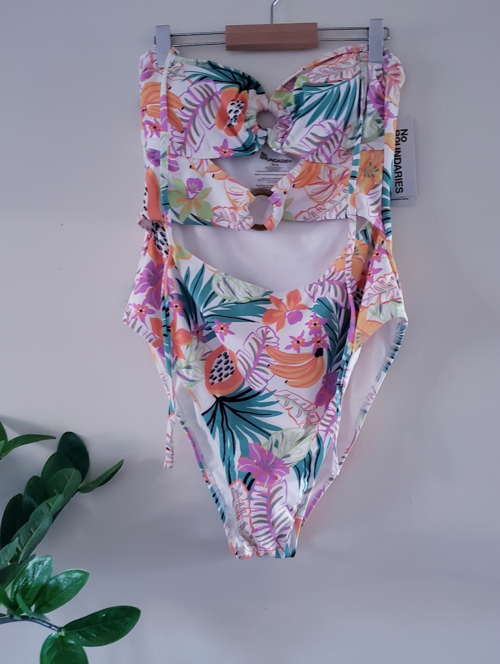 NO BOUNDARIES BMWT Tropical Print Swimsuit - Multi XL